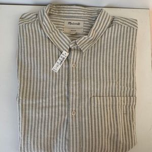 MADEWELL NWT Men’s Hemp Cotton Easy Short Sleeve Shirt